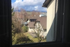 cadre avec filet coulissant - ouvert